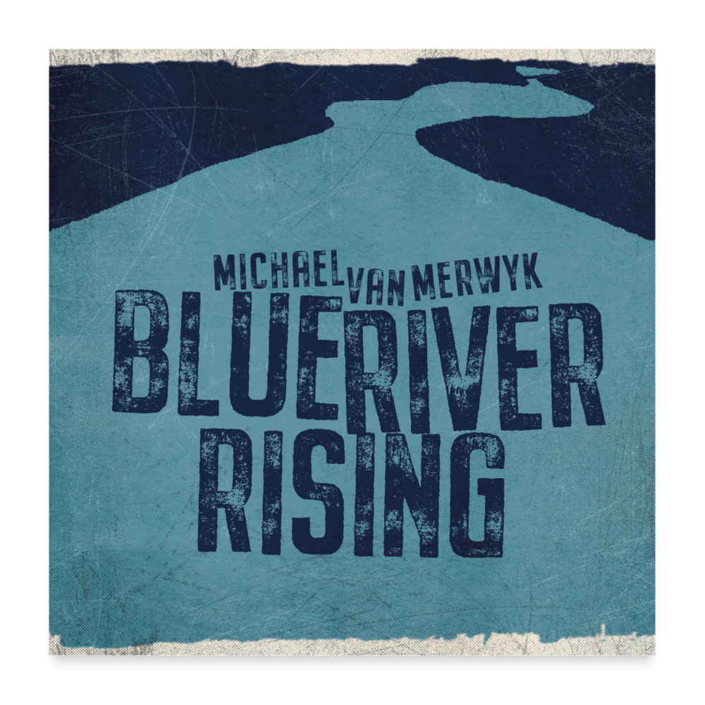Blue River Rising - Poster 60x60 cm